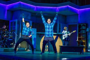 James David Larson, Alan Schmuckler, Angel Lin, Steve Rosen and Megan Loomis in The Other Josh Cohen. Photo by Goat Factory Media Entertainment. @ BroadwayWorld James David Larson, Alan Schmuckler, Angel Lin, Steve Rosen and Megan Loomis in The O Photo