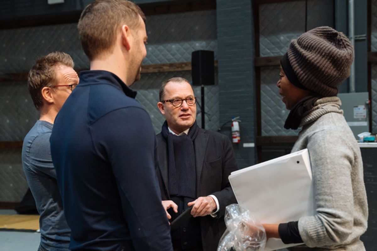 Producer Colin Callender in conversation with actors Jamie Parker, Alex Price and Noma Dumezweni at 