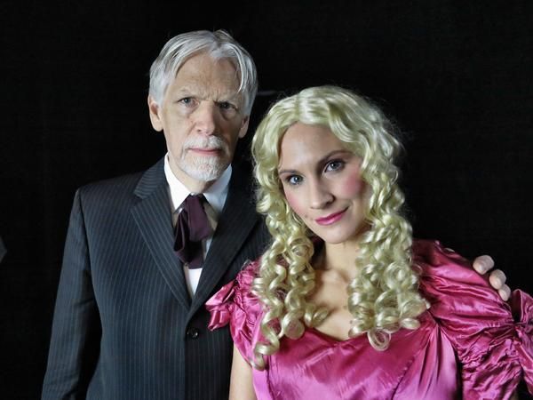 (R) Amelia Huckel-Bauer as  Charley Cade's birth mother,  (L) Stan Buturla as her pla Photo