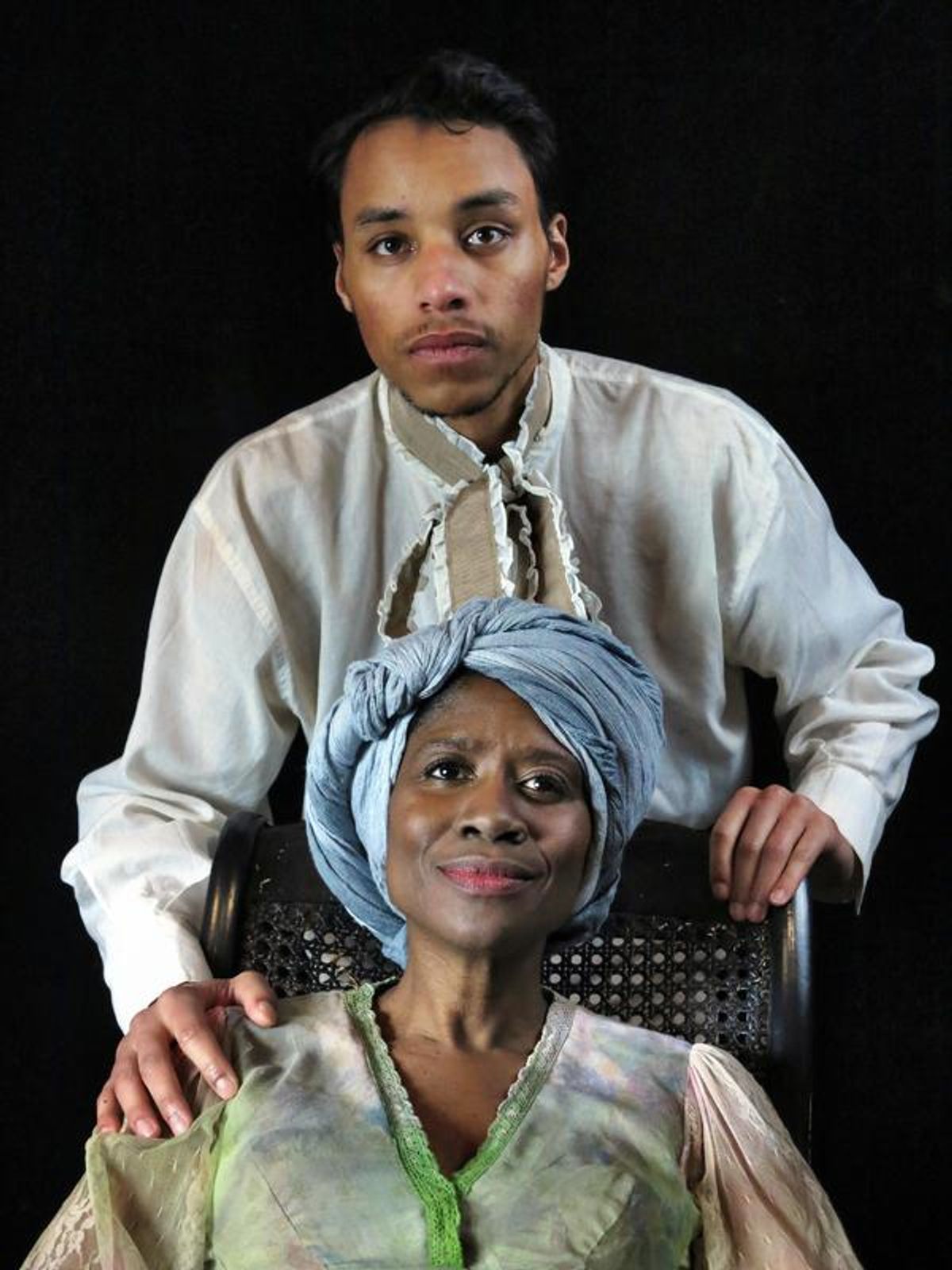 Justin Foster as Charley Cade, Alicia Foxworth as his adoptive mother, Latessa at 