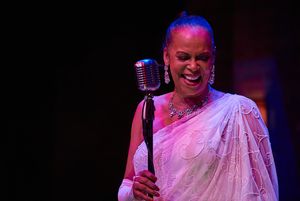 Terry Burrell (Billie Holiday) in LADY DAY (photo by Christopher Bartelski) @ BroadwayWorld Terry Burrell (Billie Holiday) in LADY DAY (photo by Christopher Bartelski) Photo