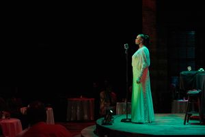 Terry Burrell (Billie Holiday) in LADY DAY (photo by Christopher Bartelski) @ BroadwayWorld Terry Burrell (Billie Holiday) in LADY DAY (photo by Christopher Bartelski) Photo