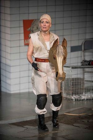 Milwaukee Repertory Theater presents Animal Farm in the Quadracci Powerhouse from January 9 through February 11, 2018. Left to Right: Deborah Staples. Photo by Michael Brosilow. @ BroadwayWorld Milwaukee Repertory Theater presents Animal Farm in the Quadracci Powerhouse from Jan Photo