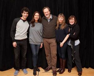 From left to right: Ben Edelman, Jessica Hect, Andrew Garman, Sally Murphy, and Ann McDonough in rehearsal for Joshua Harmon’s new play ADMISSIONS at Lincoln Center Theater. @ BroadwayWorld From left to right: Ben Edelman, Jessica Hect, Andrew Garman, Sally Murphy, and Ann M Photo