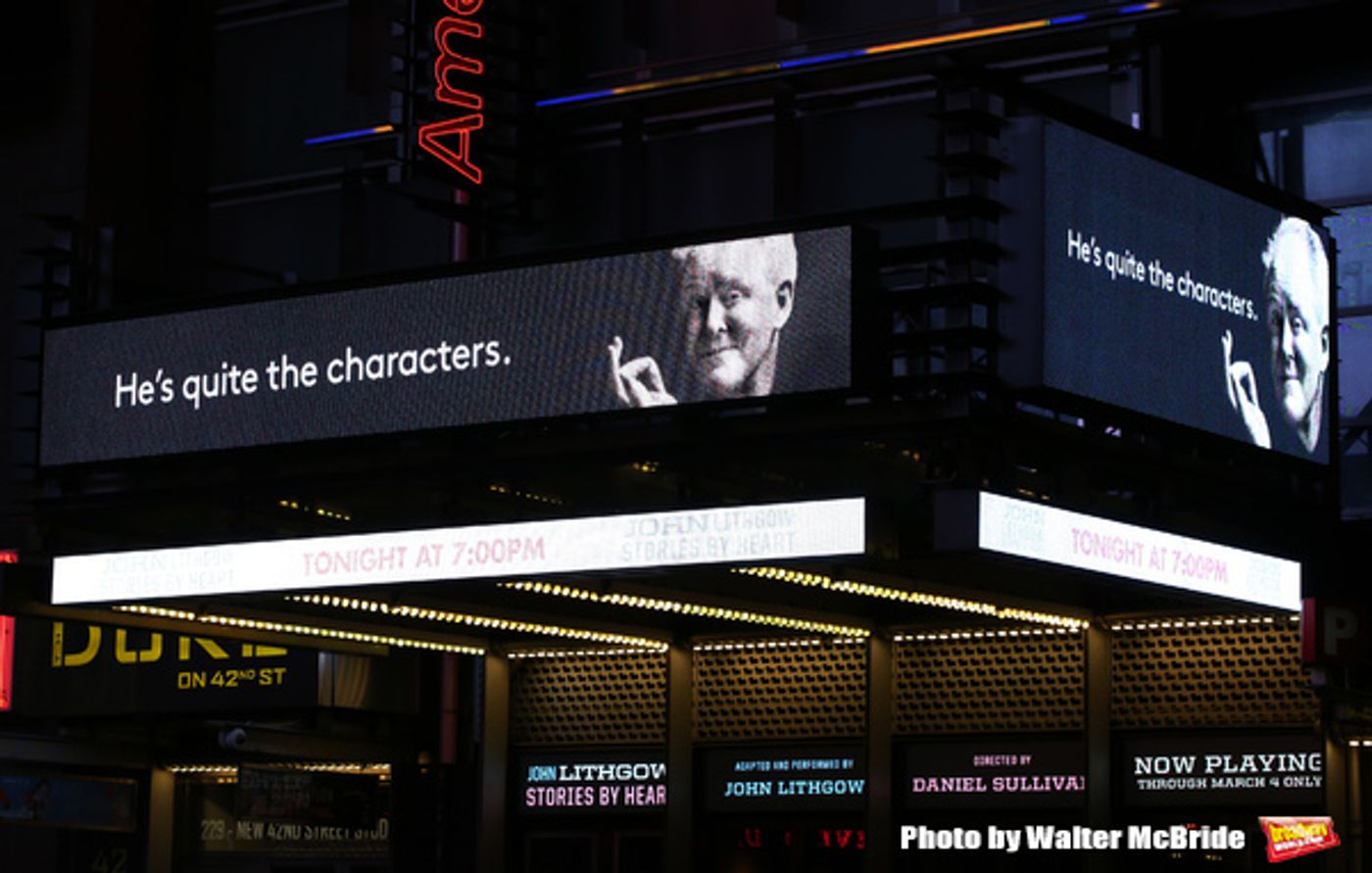 Photo Coverage: John Lithgow Takes Opening Night Bow in STORIES BY HEART  Image