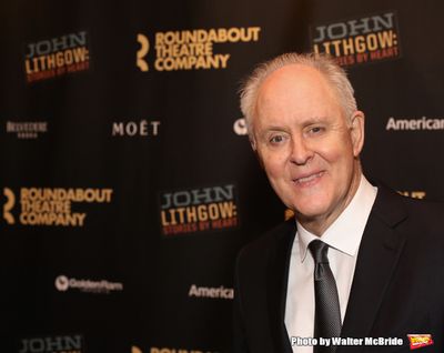 John Lithgow arriving for his Opening Night performance in "John Lithgow: Stories by  Photo