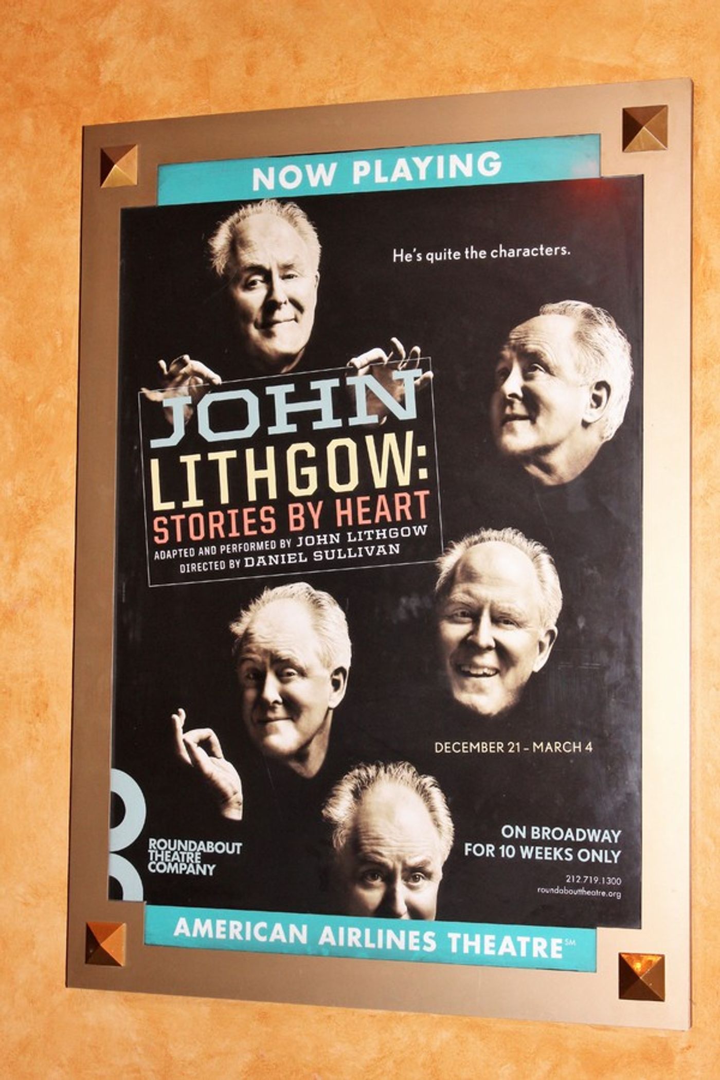 Photo Coverage: John Lithgow Celebrates Opening Night of STORIES BY HEART  Image