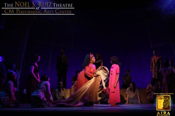 Alicia Bagley as Nehebka and Steffy Jolin as AIDA in Elton John & Tim Rice's AIDA at  Photo