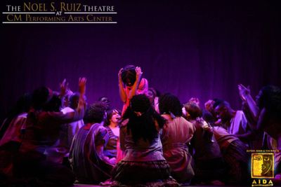 Steffy Jolin as AIDA in Elton John & Tim Rice's AIDA at The Noel S. Ruiz Theatre.

Ph Photo