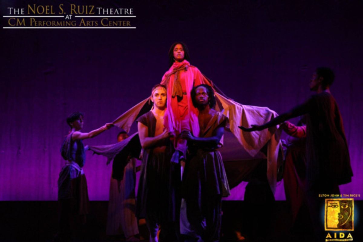 Steffy Jolin as AIDA in Elton John & Tim Rice's AIDA at The Noel S. Ruiz Theatre.

Photo Credit: Lisa Schindlar at 
