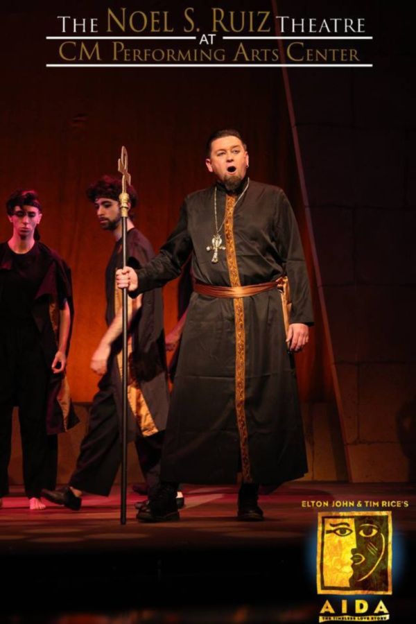 Carl Tese as Zoser in Elton John & Tim Rice's AIDA at The Noel S. Ruiz Theatre.

Phot Photo