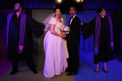 L-R: Greg Hullett, Liz. J. Millea, Aaron Green and Janelle Lutz.  Photo