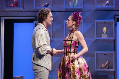 Henry (Lugi Sottile) confronts Mae (Eliza Huberth), with plans to win the heiress bac Photo