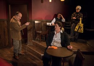 Guy Van Swearingen, Kirsten Fitzgerald, Lawrence Grimm, Natalie West. Photo by Michael Brosilow @ BroadwayWorld Guy Van Swearingen, Kirsten Fitzgerald, Lawrence Grimm, Natalie West. Photo by Michae Photo