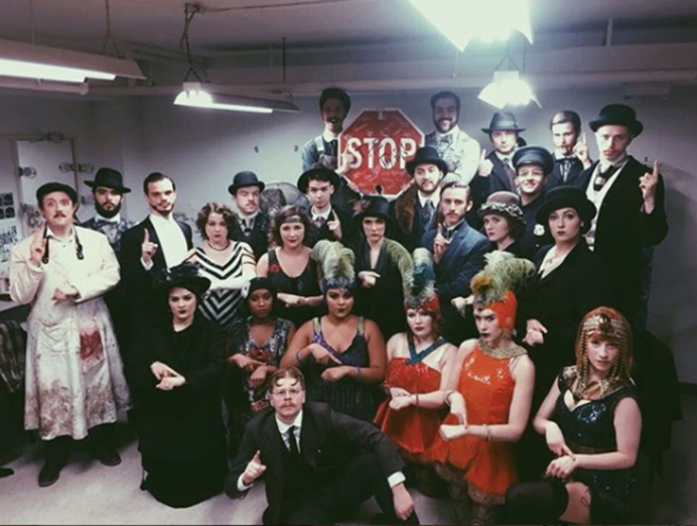 Photo Flash: A Jersey Boy Gets a New Mustache and More Saturday Intermission Pics!  Image