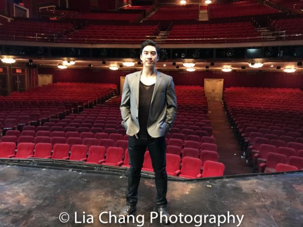 Devin Ilaw on the set of MISS SAIGON Photo
