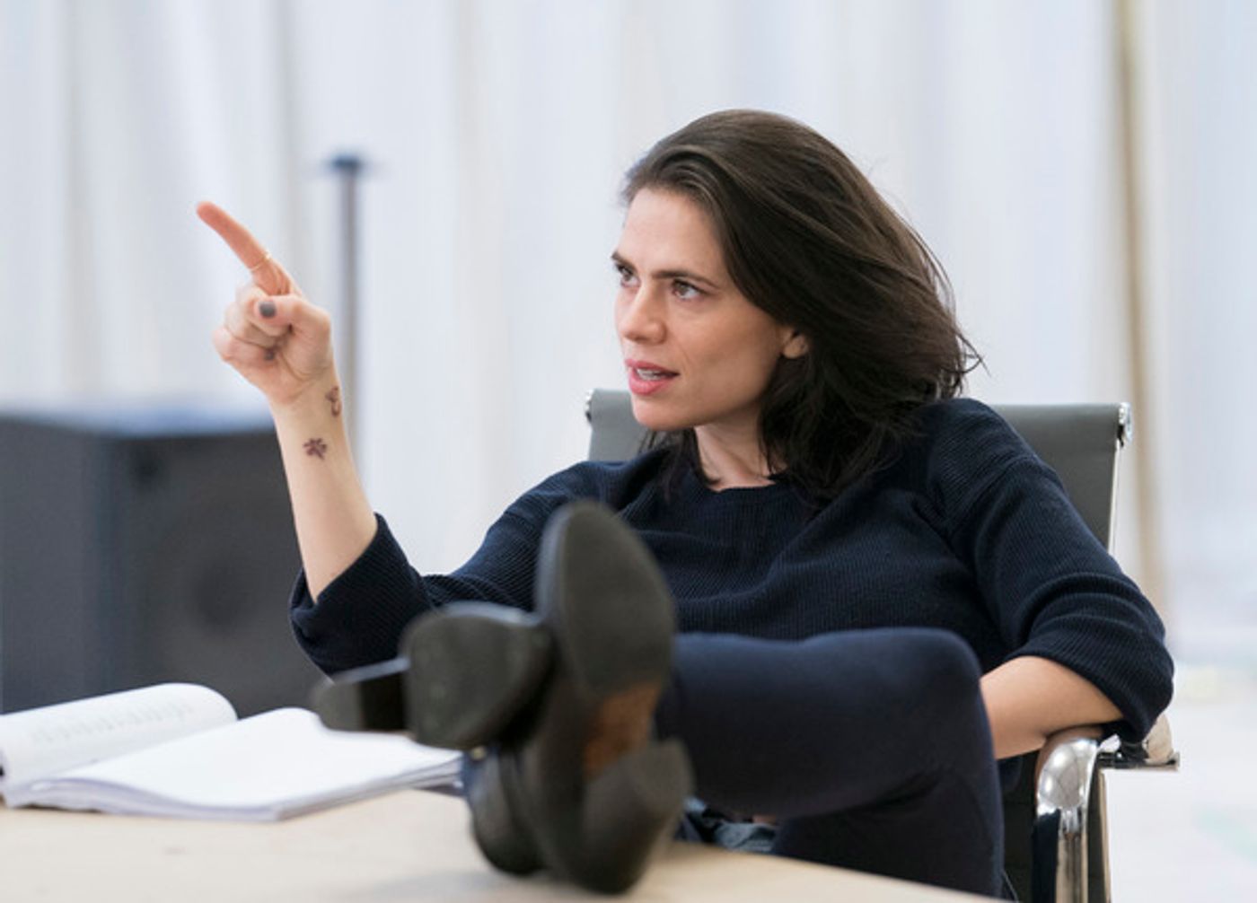 Photo Flash: In Rehearsal with Hayley Atwell and the Cast of DRY POWDER  Image