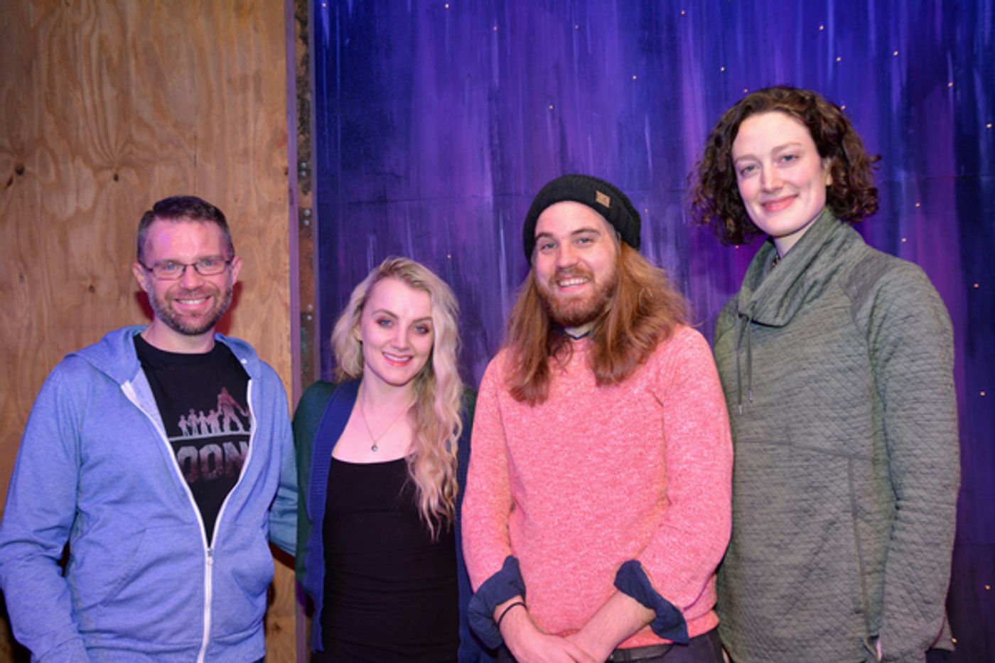 Photo Coverage: Evanna Lynch Visits The Cast and Creative Team of PUFFS Photo Coverage: Evanna Lynch Visits The Cast and Creative Team of PUFFS Image