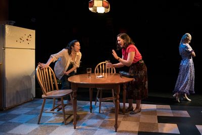 Lauren LaRocca (Gloria), Peregrine Heard (Mary) Photo