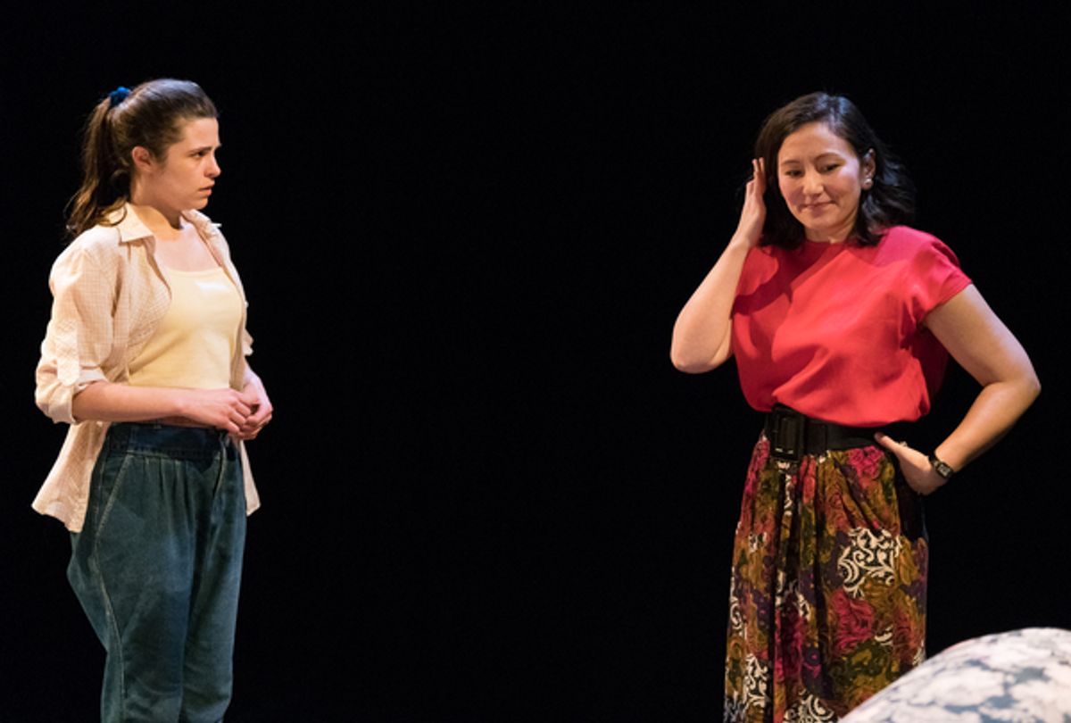 Lauren LaRocca (Gloria), Peregrine Heard (Mary) at 