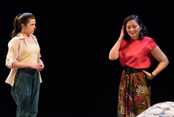 Lauren LaRocca (Gloria), Peregrine Heard (Mary) Photo