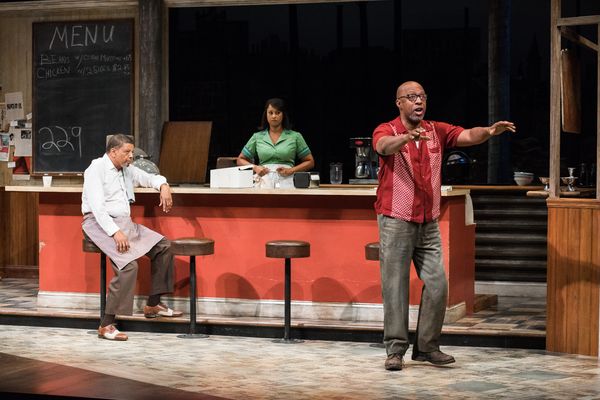 Eugene Lee (Memphis), Nicole Lewis (Risa), and David Emerson Toney (Holloway) Photo