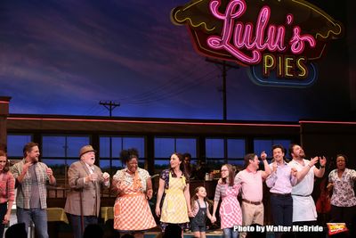 Sara Bareilles with Jason Mraz and cast Photo