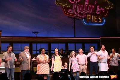Sara Bareilles with Jason Mraz and cast Photo