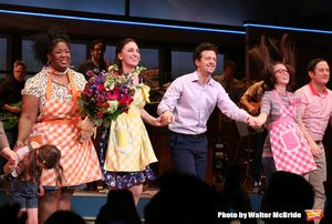 Sara Bareilles with Jason Mraz with cast @ BroadwayWorld Sara Bareilles with Jason Mraz with cast Photo