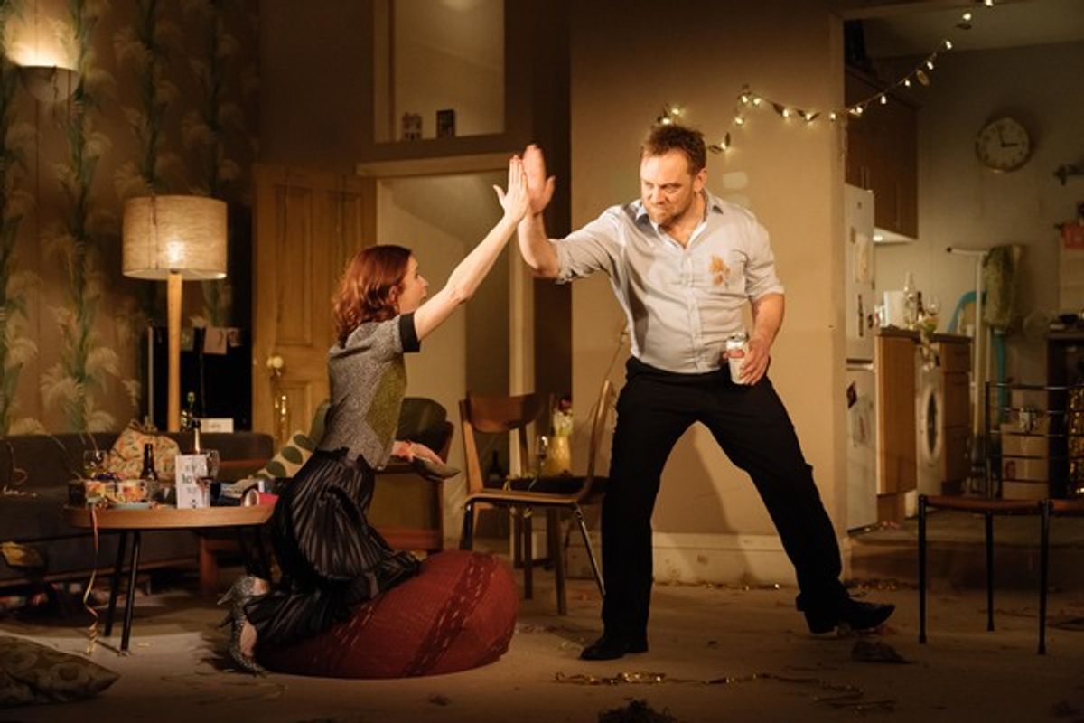 Justine Mitchell (Laura) and Sam Troughton (Danny) at 