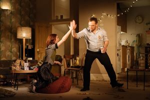 Justine Mitchell (Laura) and Sam Troughton (Danny) Photo