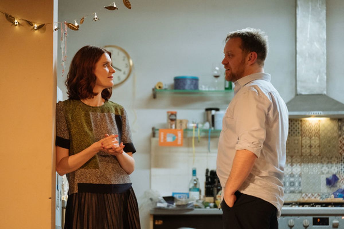 Justine Mitchell (Laura) and Sam Troughton (Danny) at 