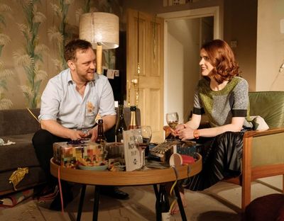 Justine Mitchell (Laura) and Sam Troughton (Danny) Photo