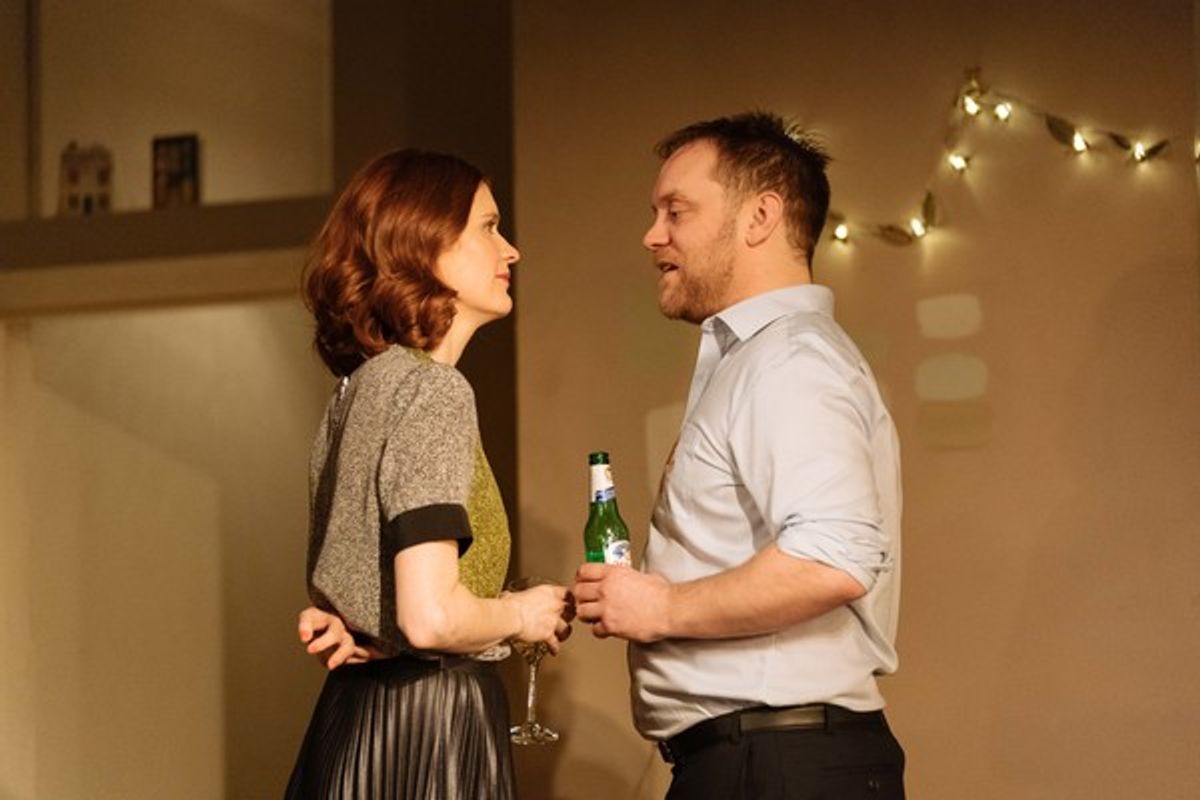 Justine Mitchell (Laura) and Sam Troughton (Danny) at 