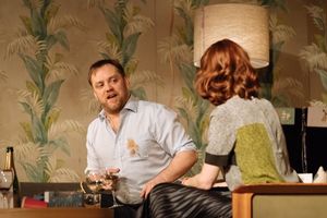 Sam Troughton (Danny) and Justine Mitchell (Laura) Photo