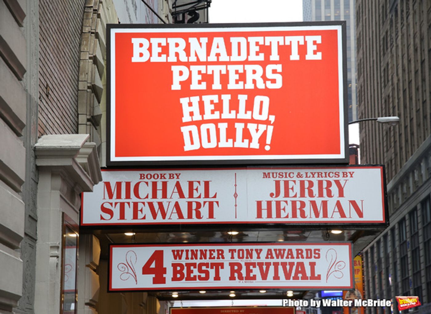 Up on the Marquee: HELLO, DOLLY! with Bernadette Peters!  Image