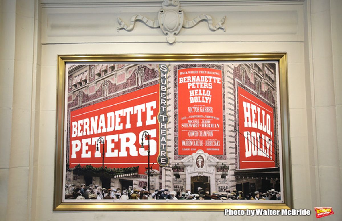 Bernadette Peters starring in  â€˜Hello, Dolly!' at the Shubert Theatre at 
