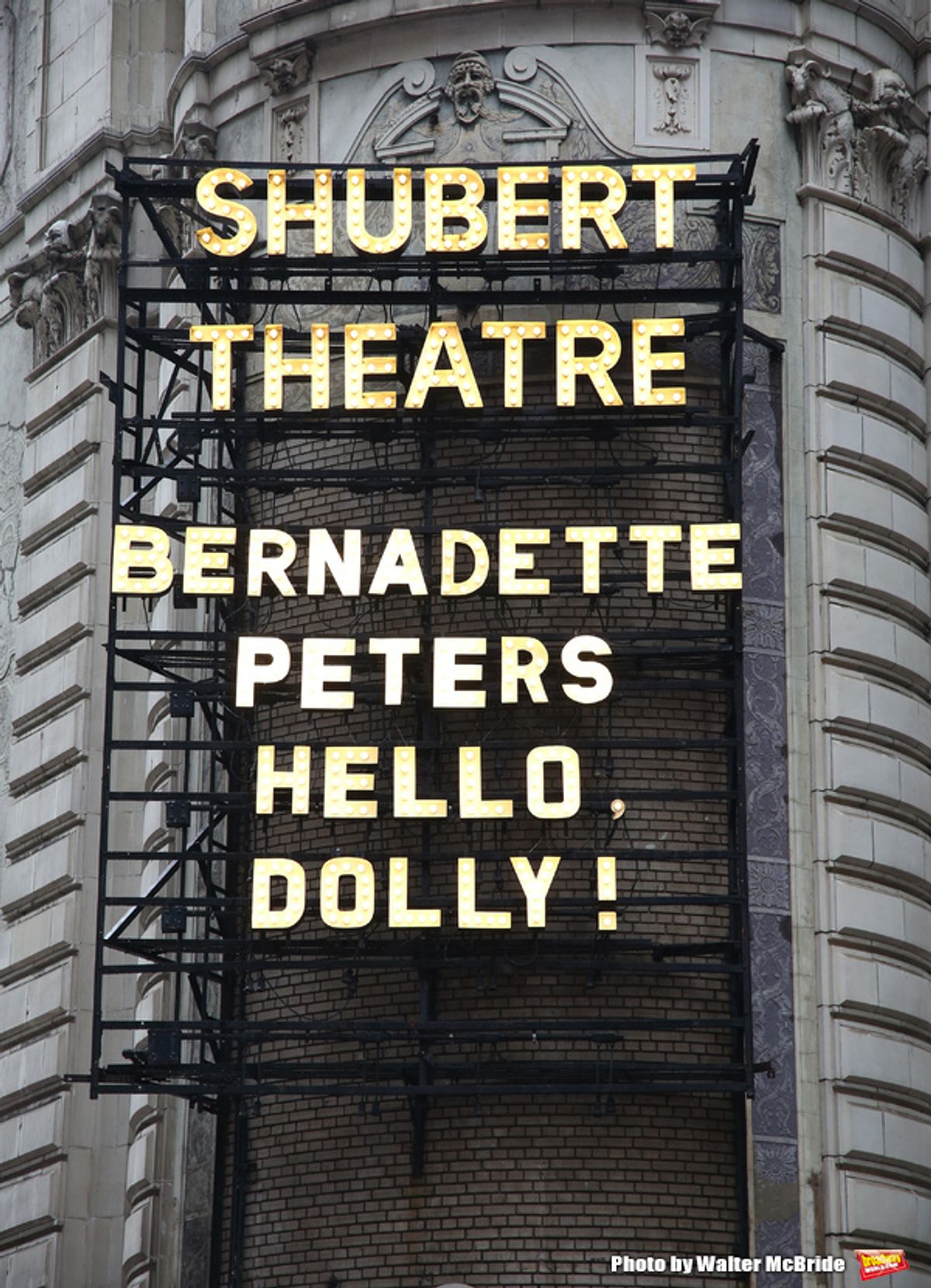 Bernadette Peters starring in  â€˜Hello, Dolly!' at the Shubert Theatre at 
