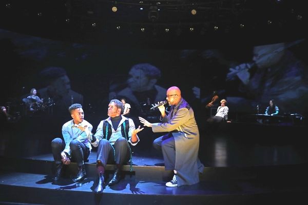 The company of Passing Strange, Passing Strange, directed by Tea AlagiÄ‡ at The
Wi Photo