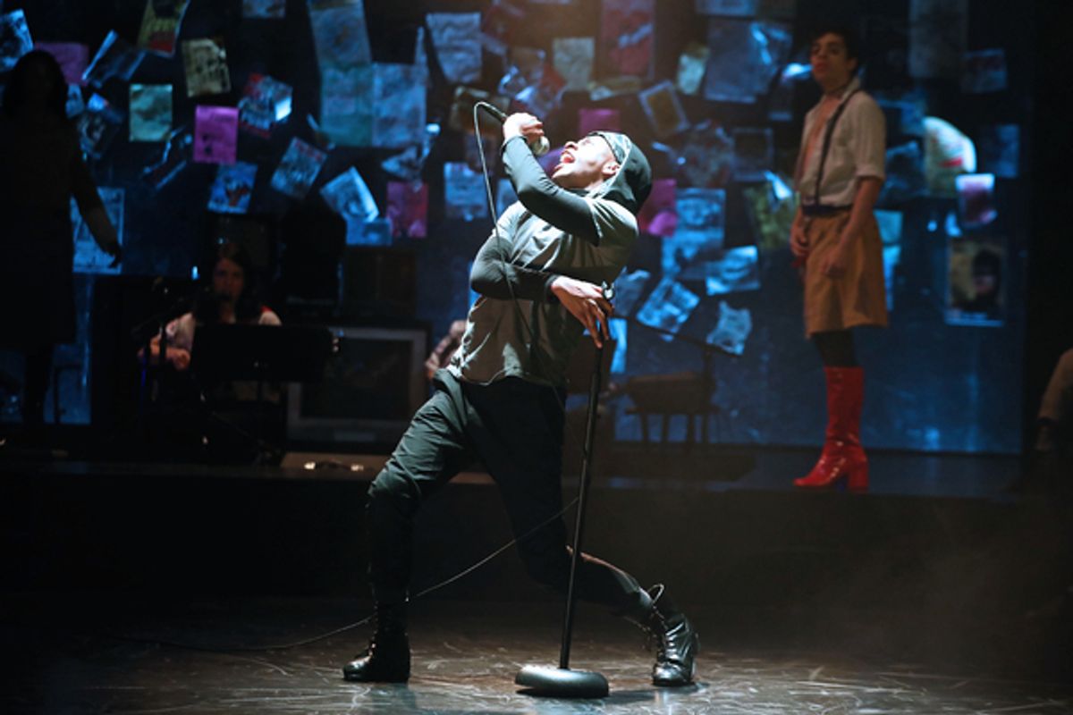 Jamar Williams and Anthony Martinez-Briggs in Passing Strange, directed by Tea
AlagiÄ‡ at The Wilma Theater. Photo by Bill Hebert. at 