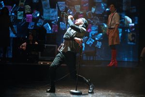 Jamar Williams and Anthony Martinez-Briggs in Passing Strange, directed by Tea
Alagić at The Wilma Theater. Photo by Bill Hebert. @ BroadwayWorld Jamar Williams and Anthony Martinez-Briggs in Passing Strange, directed by Tea
Alagi¿ Photo