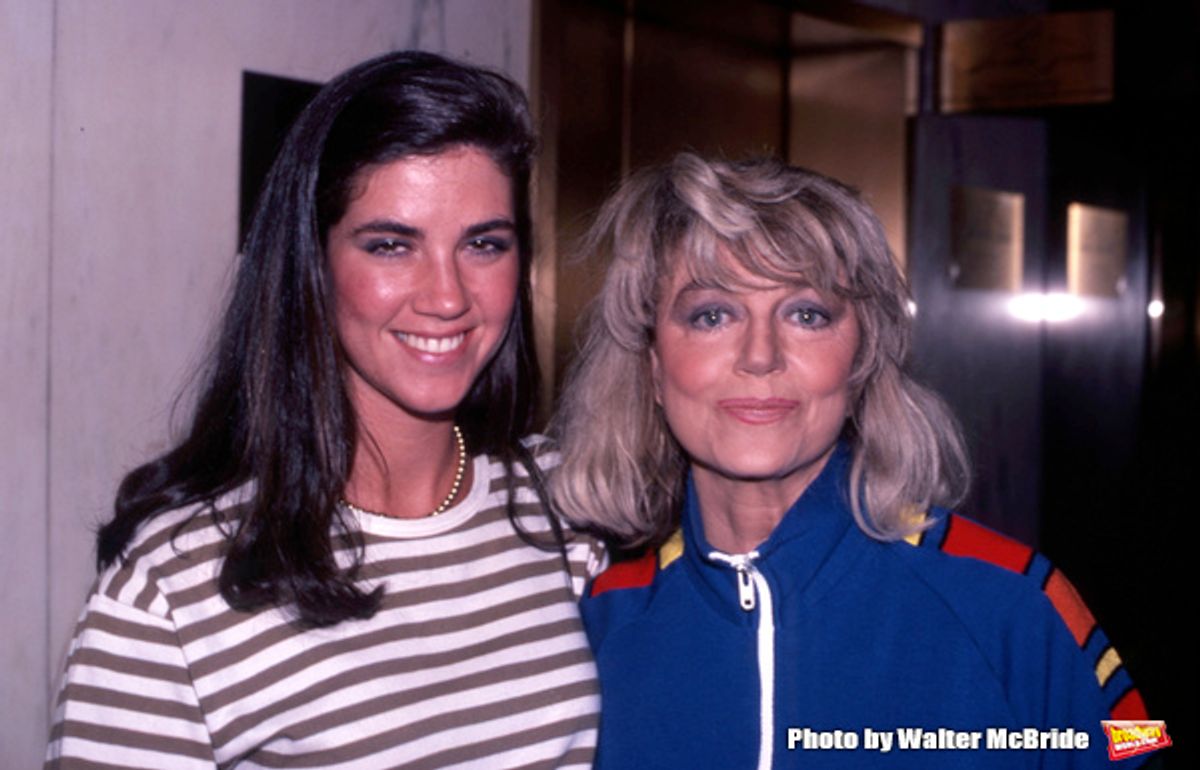 Dorothy Malone  and daughter Mimi Bergerac attend The National Film Society's Eighth Annual Artistry in Cinema Awards on September 25, 1983 at The Sheraton Centre's Imperial Ballroom in New York City. at 