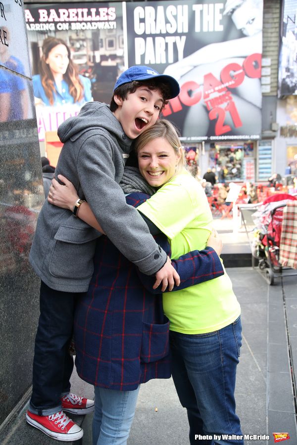 Anthony Rosenthal with his mom and Laura Heywood Photo