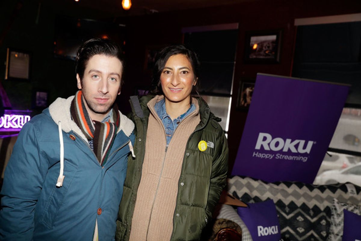 Jessica Sanders and Simon Helberg  at 