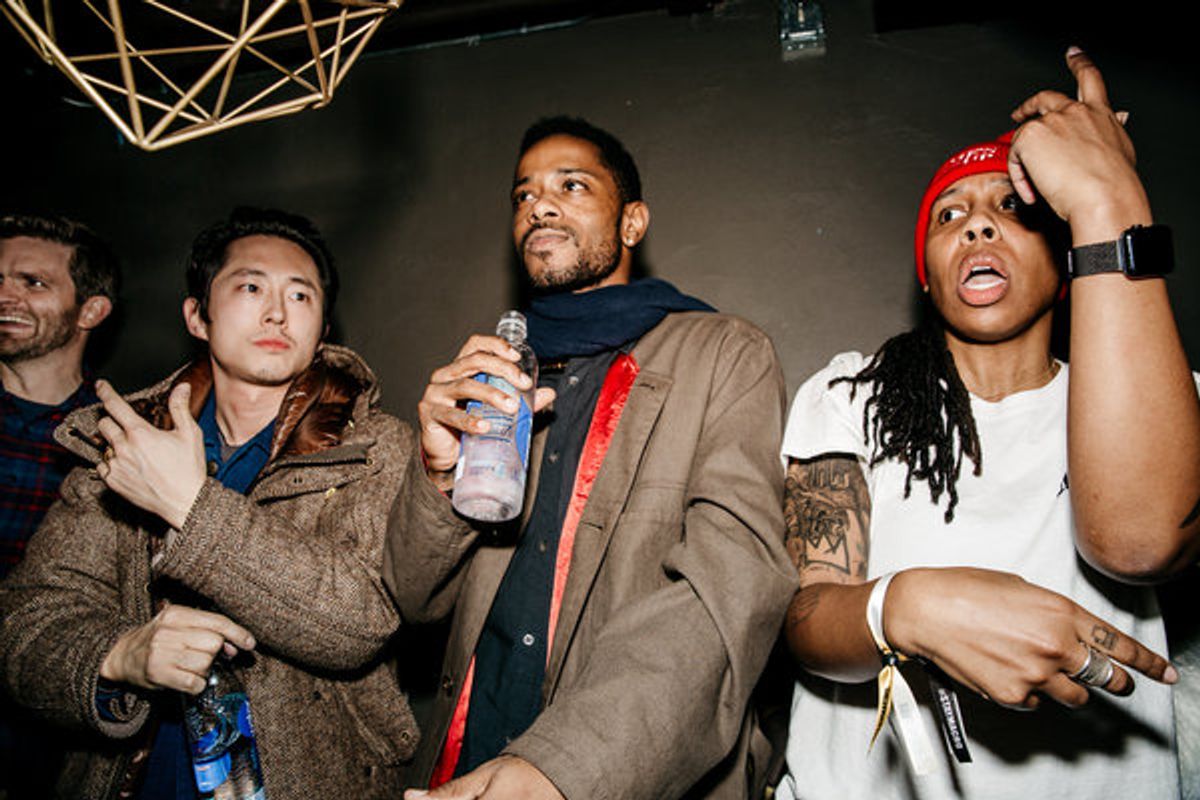 Steven Yeun, Lakeith Stanfield, Lena Waithe at 