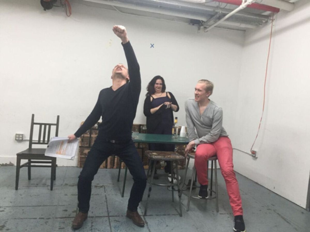 Rick Calvo, Brian Alford, Sara Minisquero at 