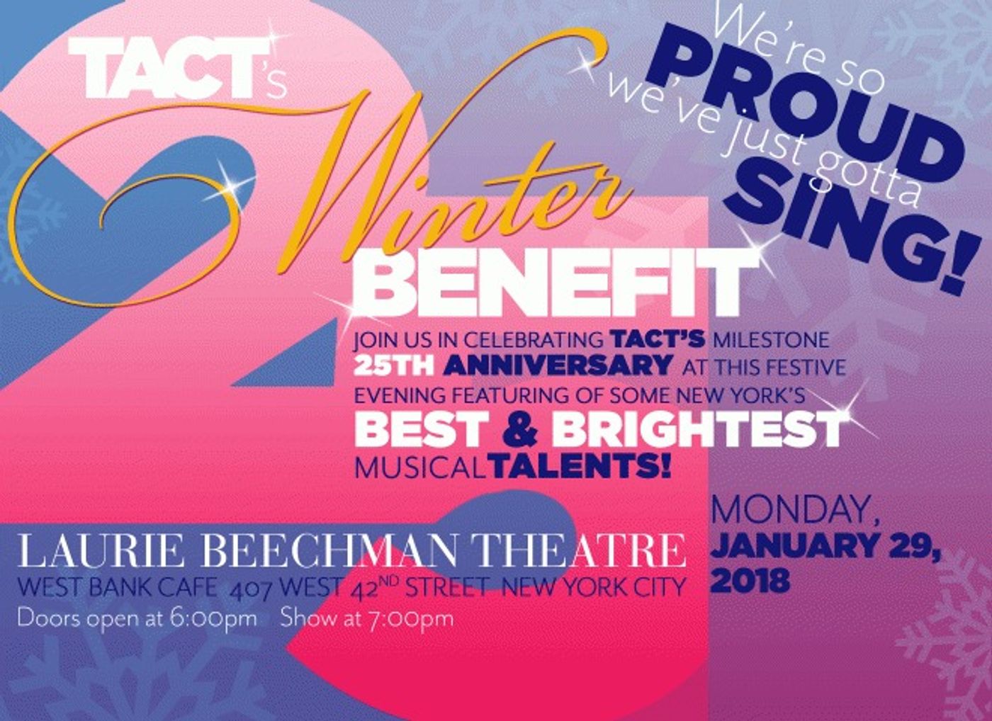 The Stars Are Coming Out for TACT's Winter Benefit The Stars Are Coming Out for TACT's Winter Benefit Image