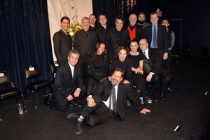 David Staller (Director) with- Michael Raver, James Prendergast, Andy Baldeschwiler, Ted Koch, Derek Smith, Simon Jones, Bradford Cover, Richard Ferrone, Nikki M. James, Dana Smith-Croll, Midori Francis and Sidney J. Burgoyne with Philip B. Richard II and @ BroadwayWorld David Staller (Director) with- Michael Raver, James Prendergast, Andy Baldeschwiler, Photo