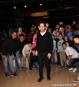 Paul Rudd with (SAY) kids @ BroadwayWorld Paul Rudd with (SAY) kids Photo