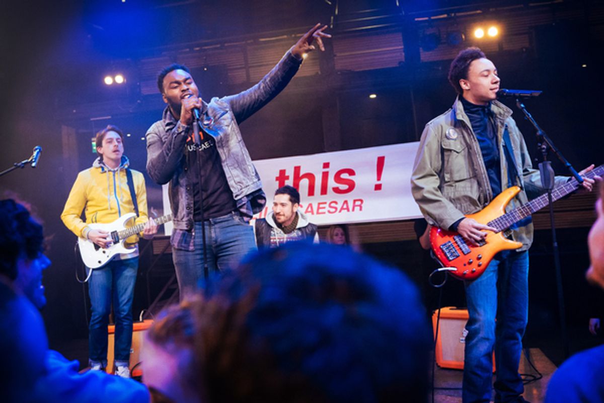 Zachary Hart, Abraham Popoola, Fred Fergus, and Kit Young at 